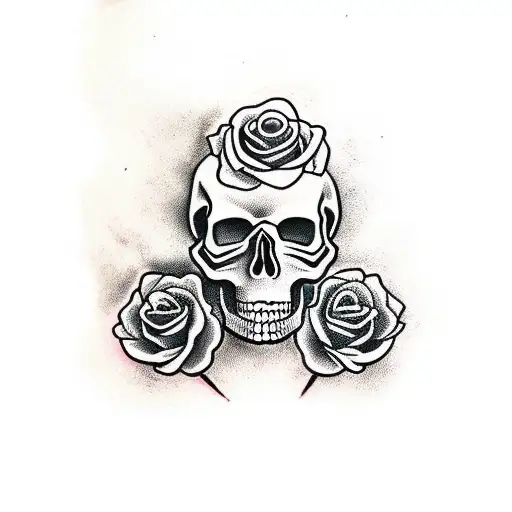 Skull And Roses Blended