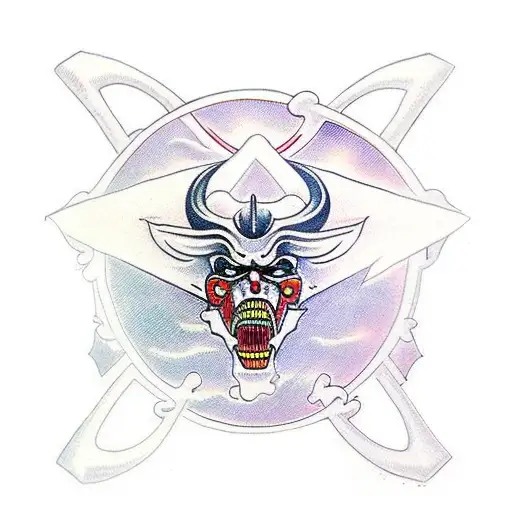 Warrior Surrounded By Demons