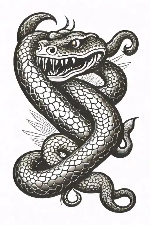 Snake Wrapped Tightly