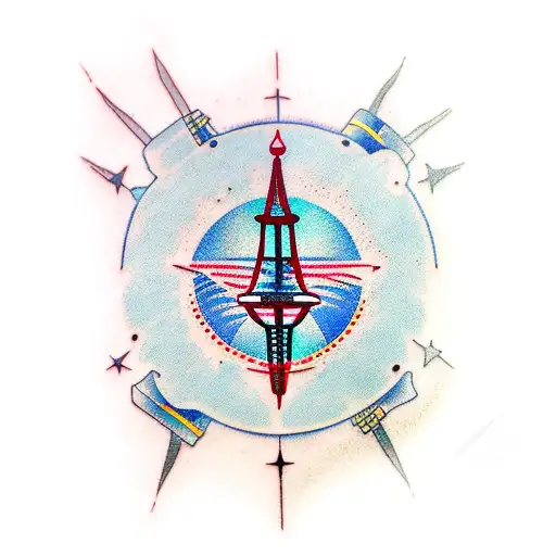 Space Needle Embedded In Arm