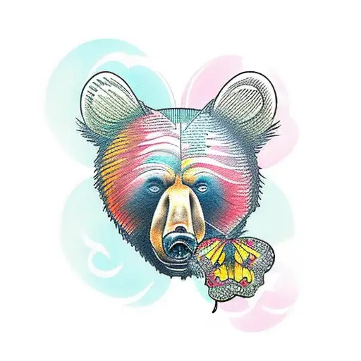 Bear With Butterfly