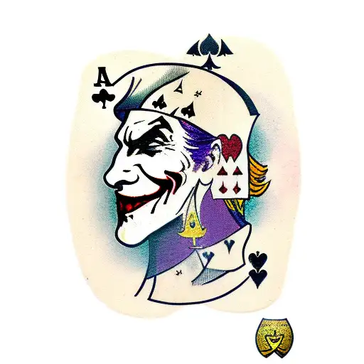 The Joker Holding An Ace Of Spades