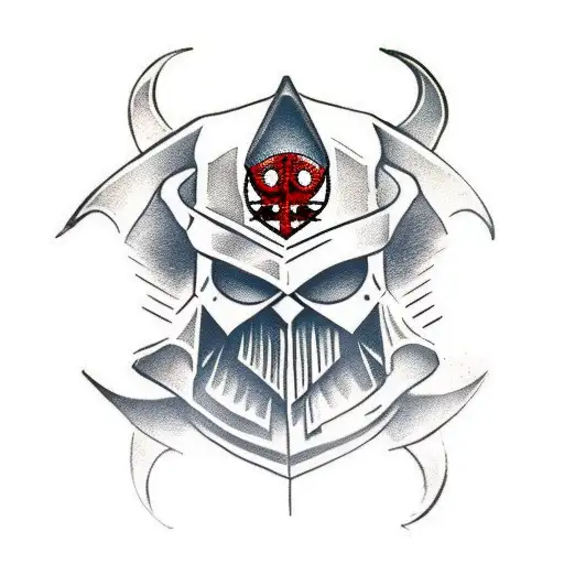 Assassins Creed Logo With Pirate Head Inside