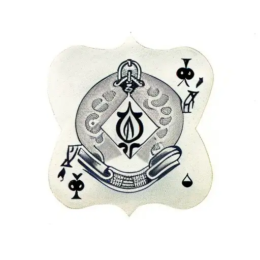 Spades Symbol With Handcuffs