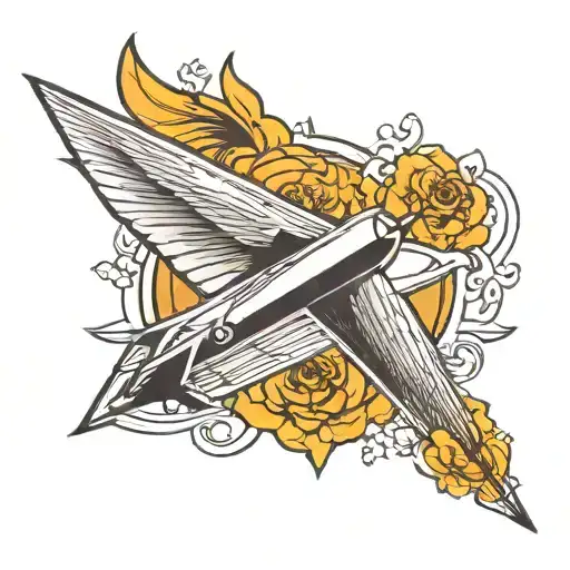 Paper Airplane Flying