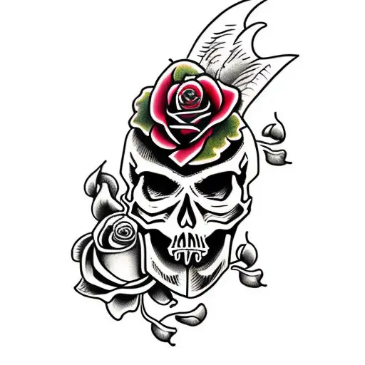 Skull And Roses