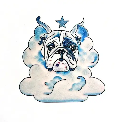 Bulldog Shaped Cloud