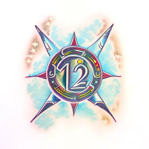 The Numbers 2114 With A Moon Next To It