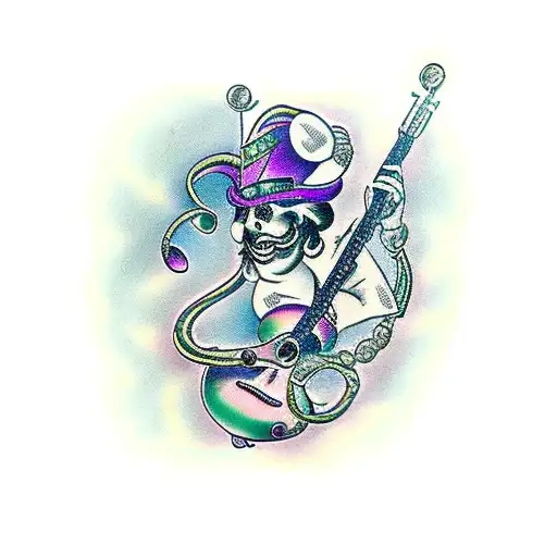 Music Note Mardi Gras