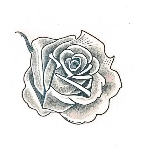 Christian Cross And Roses