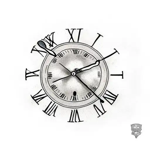 Greek God Holding Clock