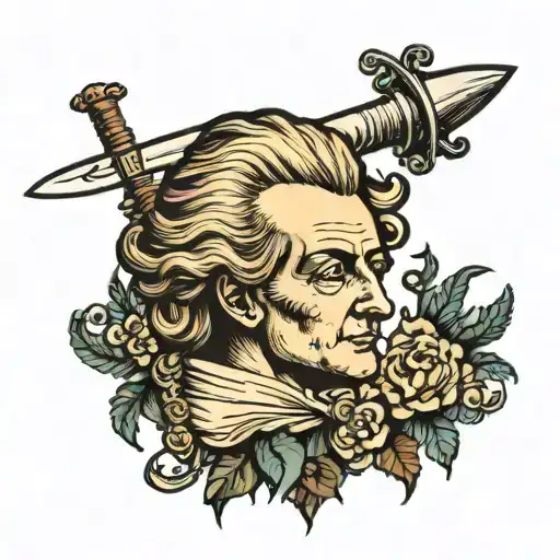 Mozart Severed Head With Sword