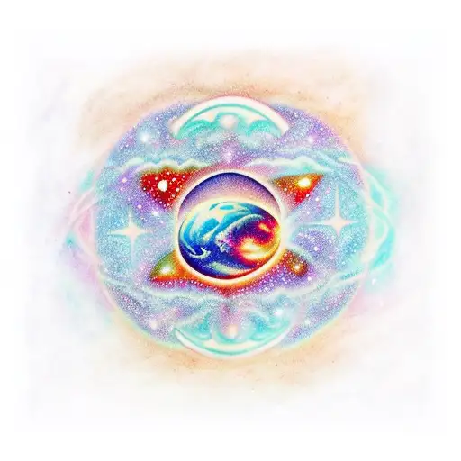 A Cosmic Nebula With A Hidden Hero's Journey Narrative Within It