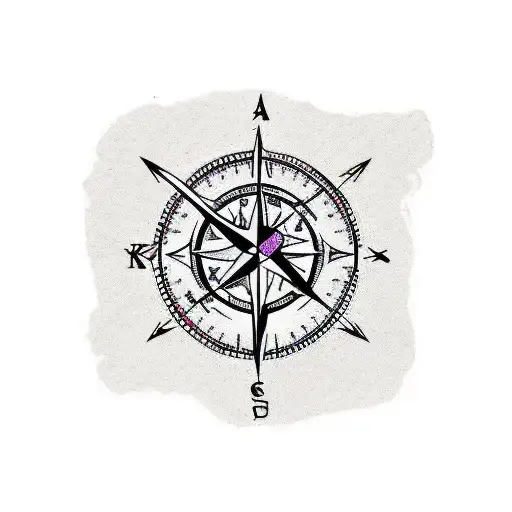 Arrow With Compass For Forearm