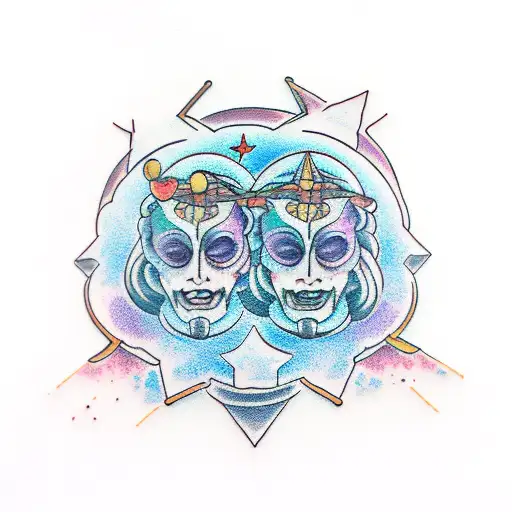 Gemini With Full Moon