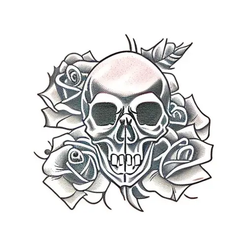 Skull And Roses