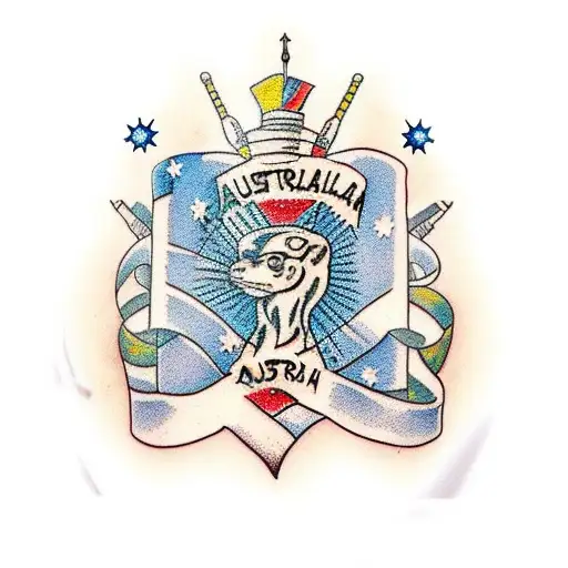 Colourful Australian Themed Arm