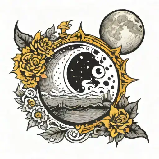 Black And White Moon