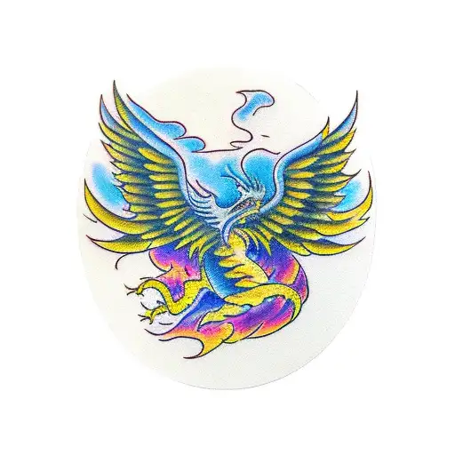 Phoenix And Dragon Fighting