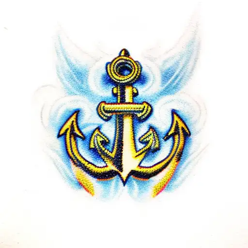 Fleur-de-lis And Anchor