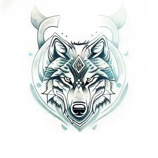 Viking Style Wolf