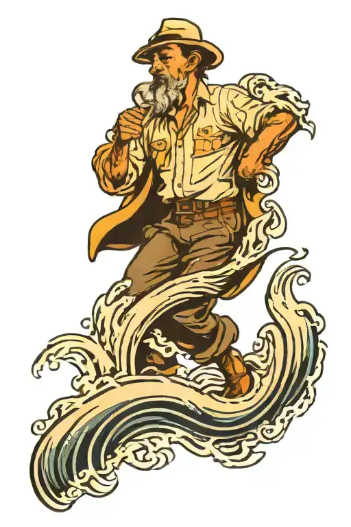 Walking Over Water Waves