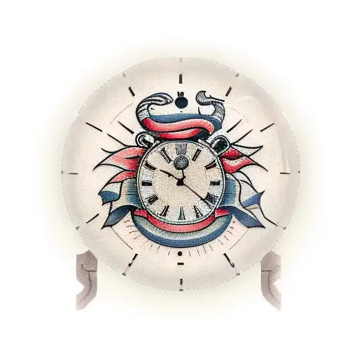 A Clock With A Lyon's Head