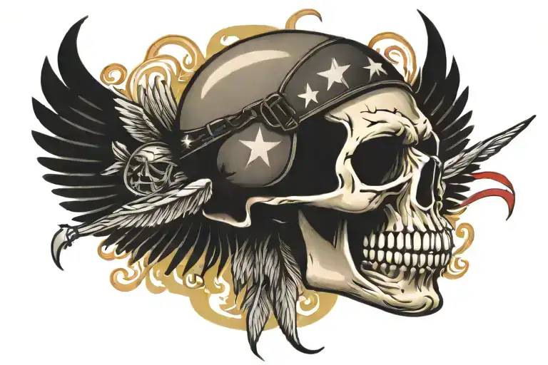 American Army Skull