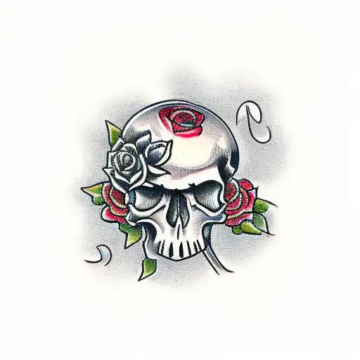 Skull And Roses