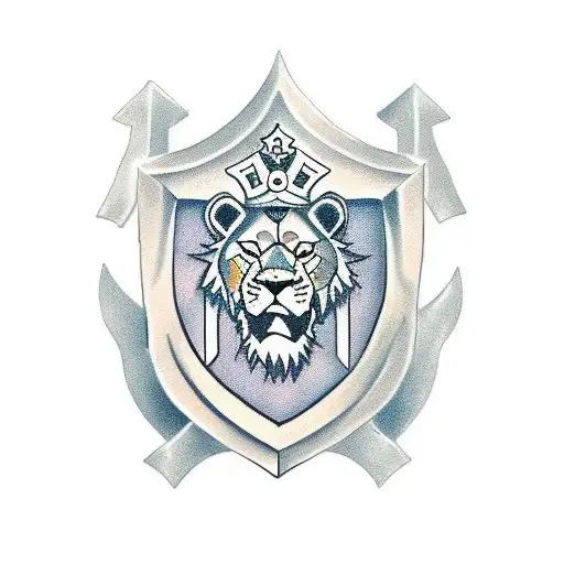 Lion And Crusader Shield