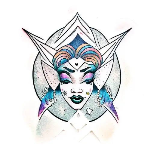 Black Mystical Goddess From Space