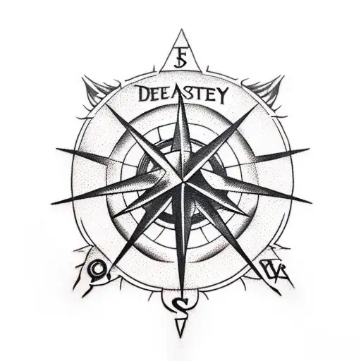 Deathly Hallows Cover-up Compass Rose