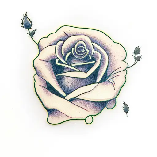 Rose And Marijuana With Smoking Lips