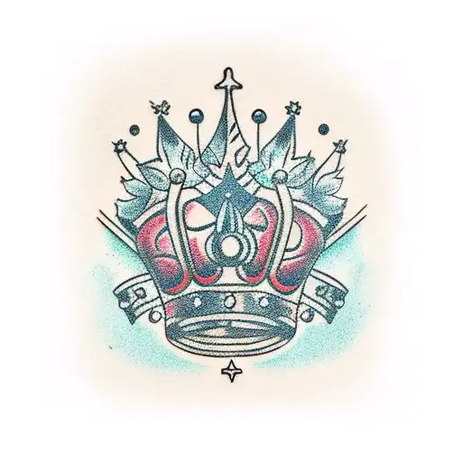 Crown Overgrown With Foliage