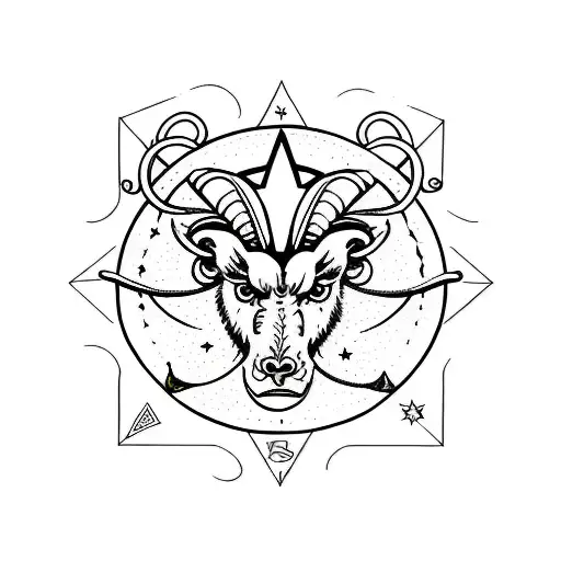 Aries Star Sign Pieces Star Sign With Mandala