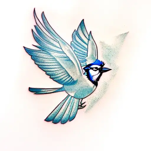 Negative Space Blue Jay