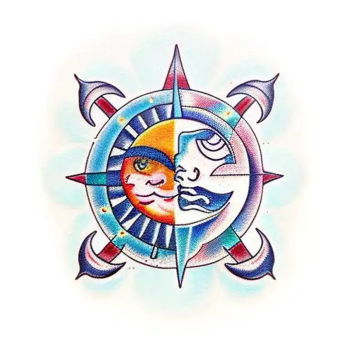 A Sun And Moon And Stars