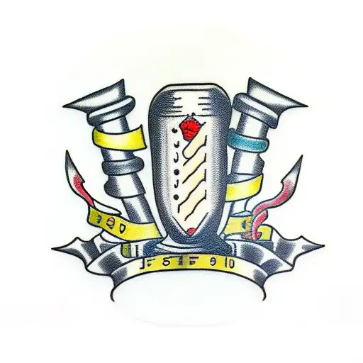 Hourglass Filled With Motorcycle Parts