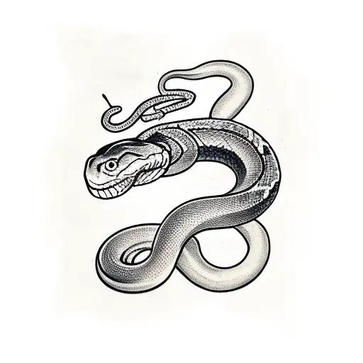 Snake Wrapped Around Forearm