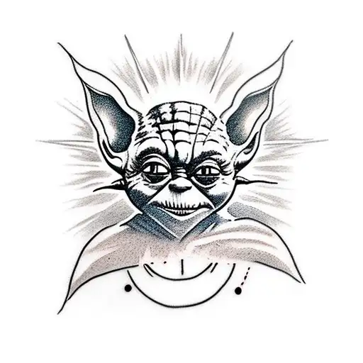 An Inspiring Star Wars Tattoo With Yoda