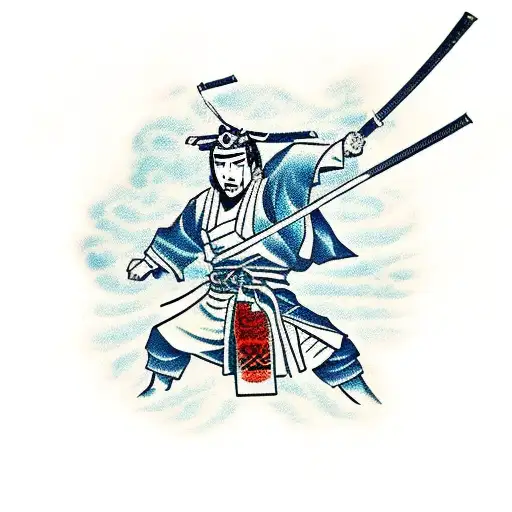 Samurai Warriors In Battle Scenes