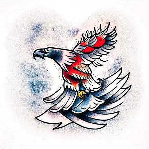 A Crow Carrying A Eagles Feather