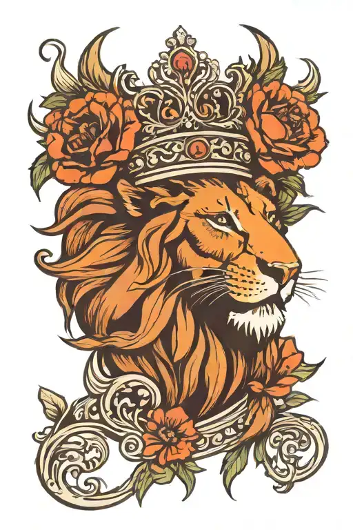 Poppy Crown Lion Roaring Quiet