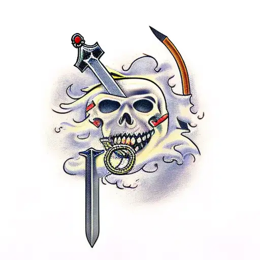 Sword Stabbing A Pretzel