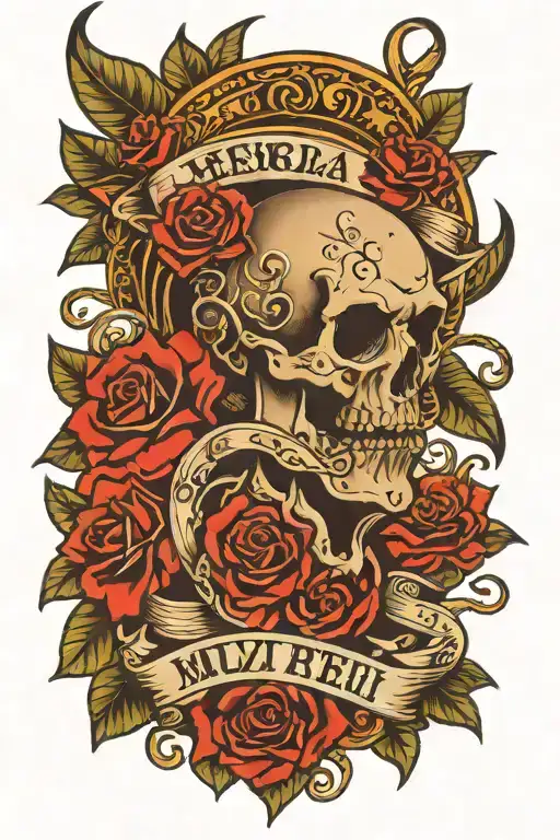 Memorial Tattoo For Brother Named Muzi