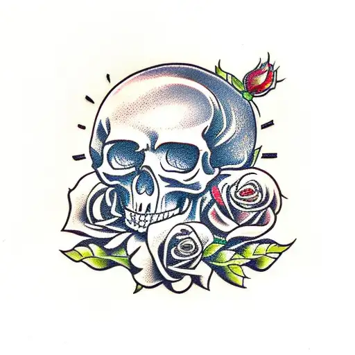 Skull And Roses