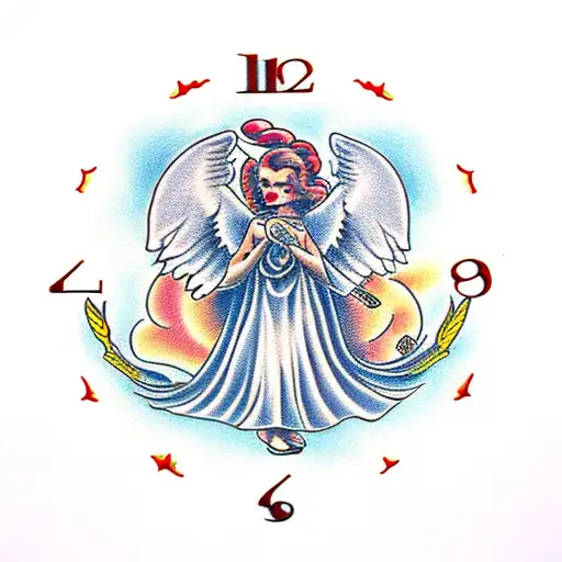 Angel With A Clock