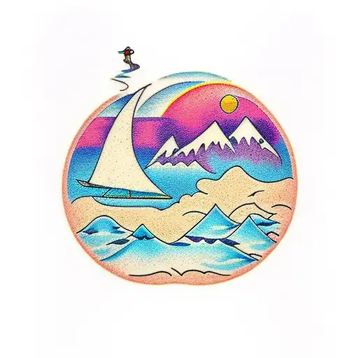 Mountains Dissolve To Beach