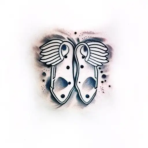 Baby Footprints Turning Into Wings