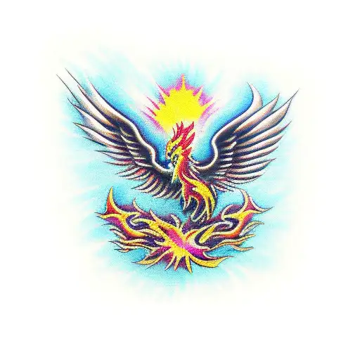 Phoenix Rising Out Of Ashes
